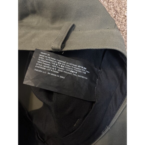 NWT New $295 Theory Seam Trouser Teak Knit Tech Women's size 4 - Picture 5 of 12